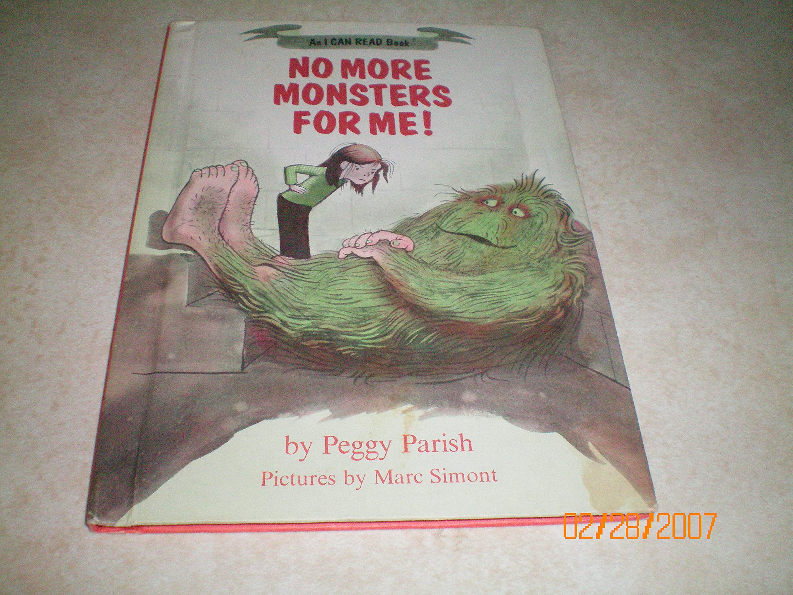 No More Monsters for Me (I Can Read Books (Harper Hardcover))