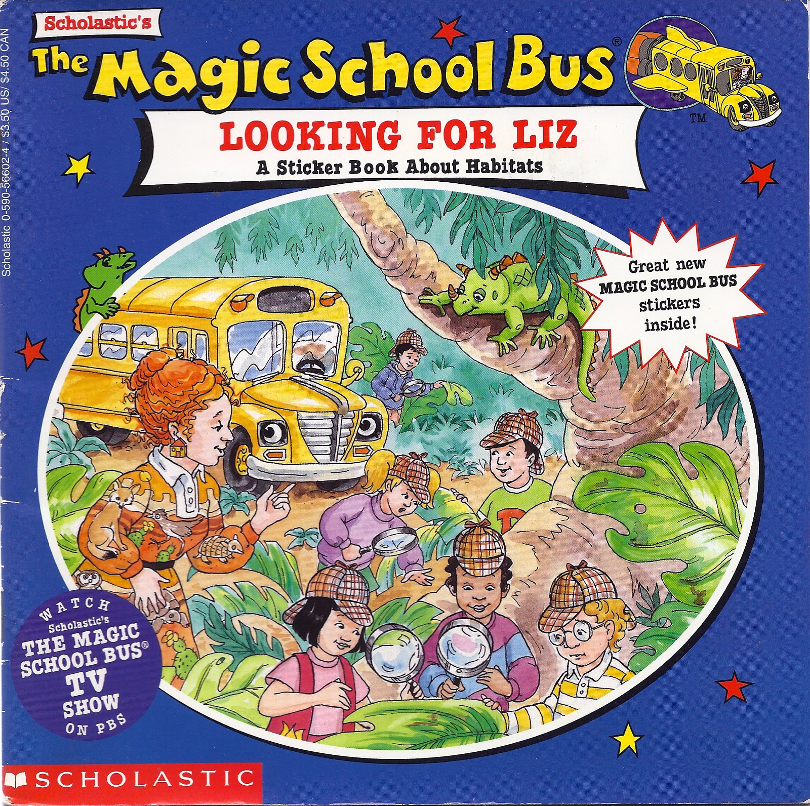 Magic School Bus: Looking for Liz: A Sticker Book About Habitats