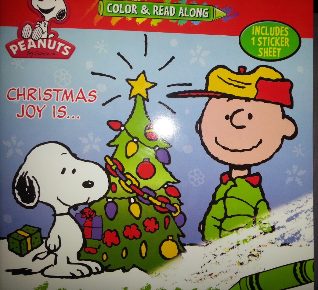 Peanuts Color & Read Along with Stickers ~ Christmas Joy Is ....