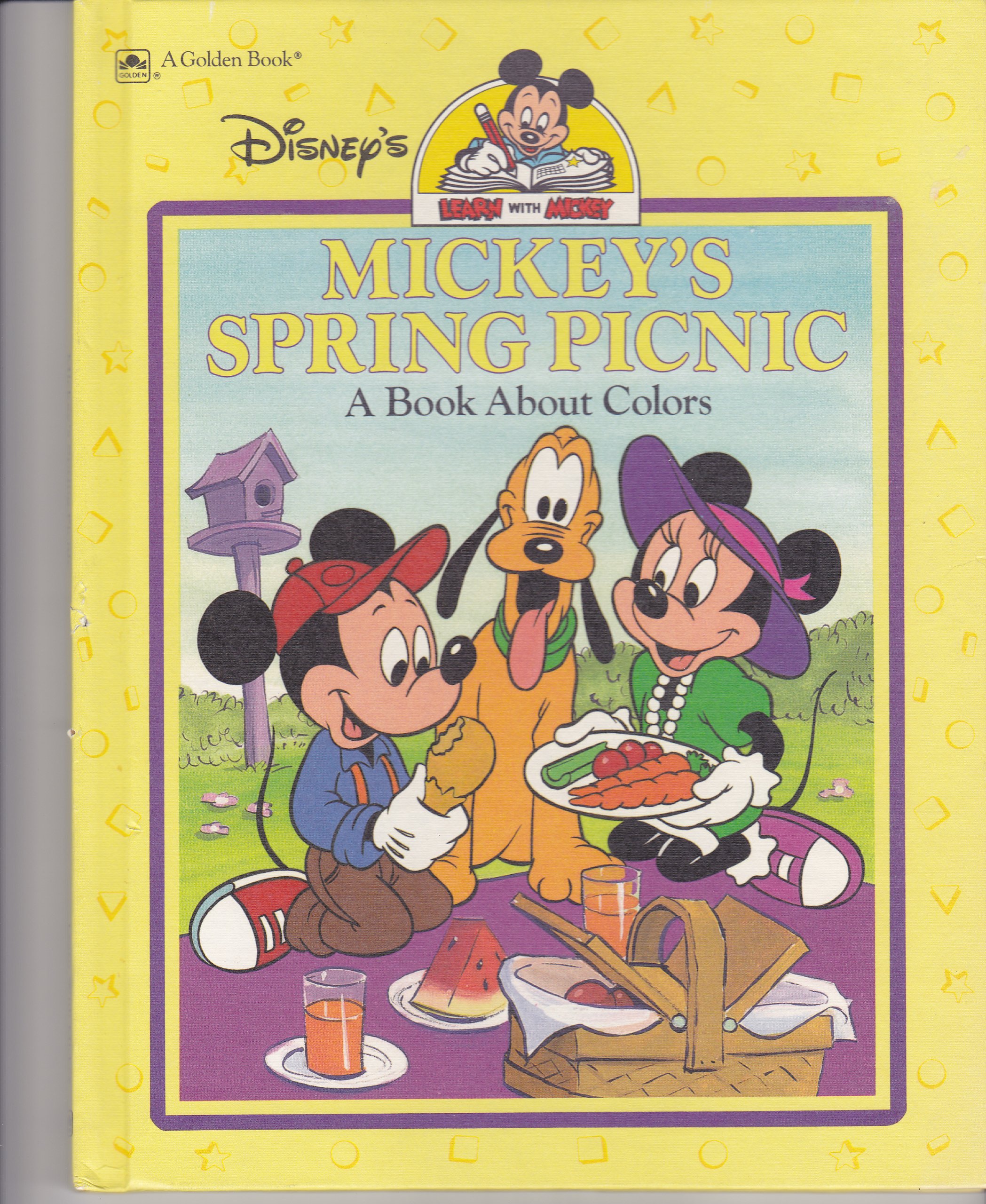 Mickey's spring picnic: A book about colors (Disney's learn with Mickey)