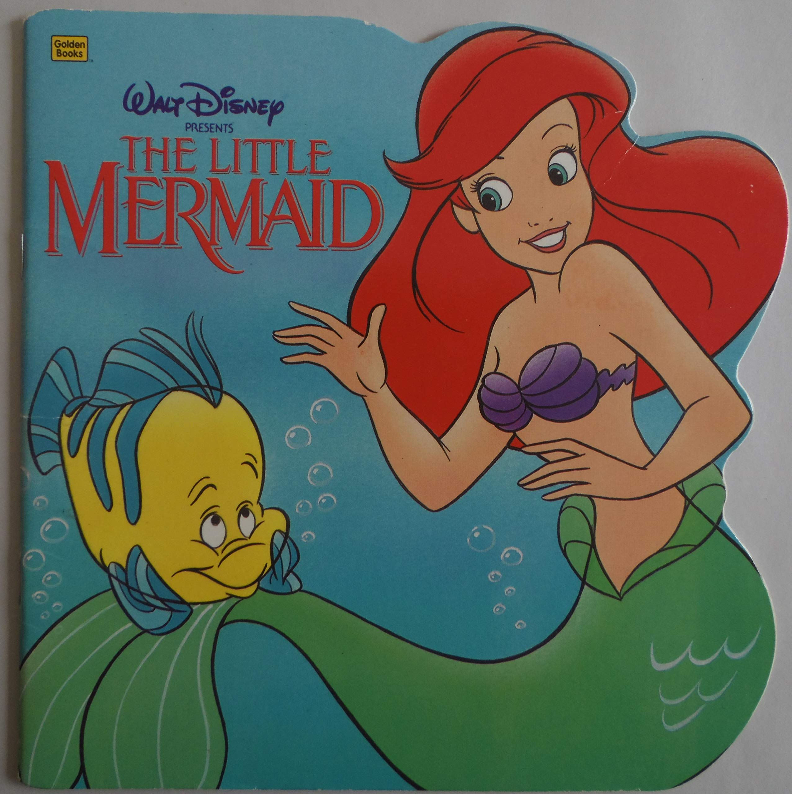 Walt Disney Pictures Presents the Little Mermaid (Golden Super Shape Books)