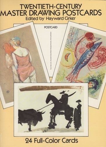 Twentieth-Century Master Drawing Postcards/24 Full-Color Cards