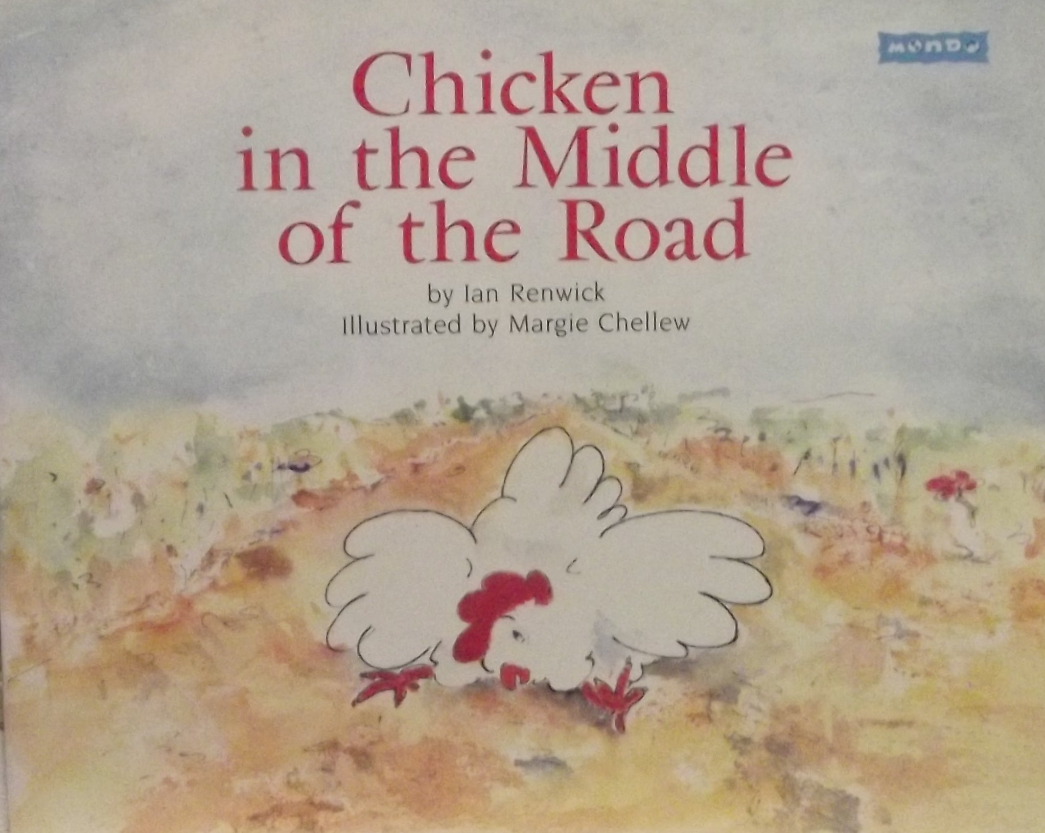 Chicken in the middle of the road