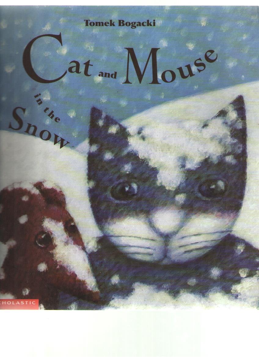 Cat and mouse in the snow