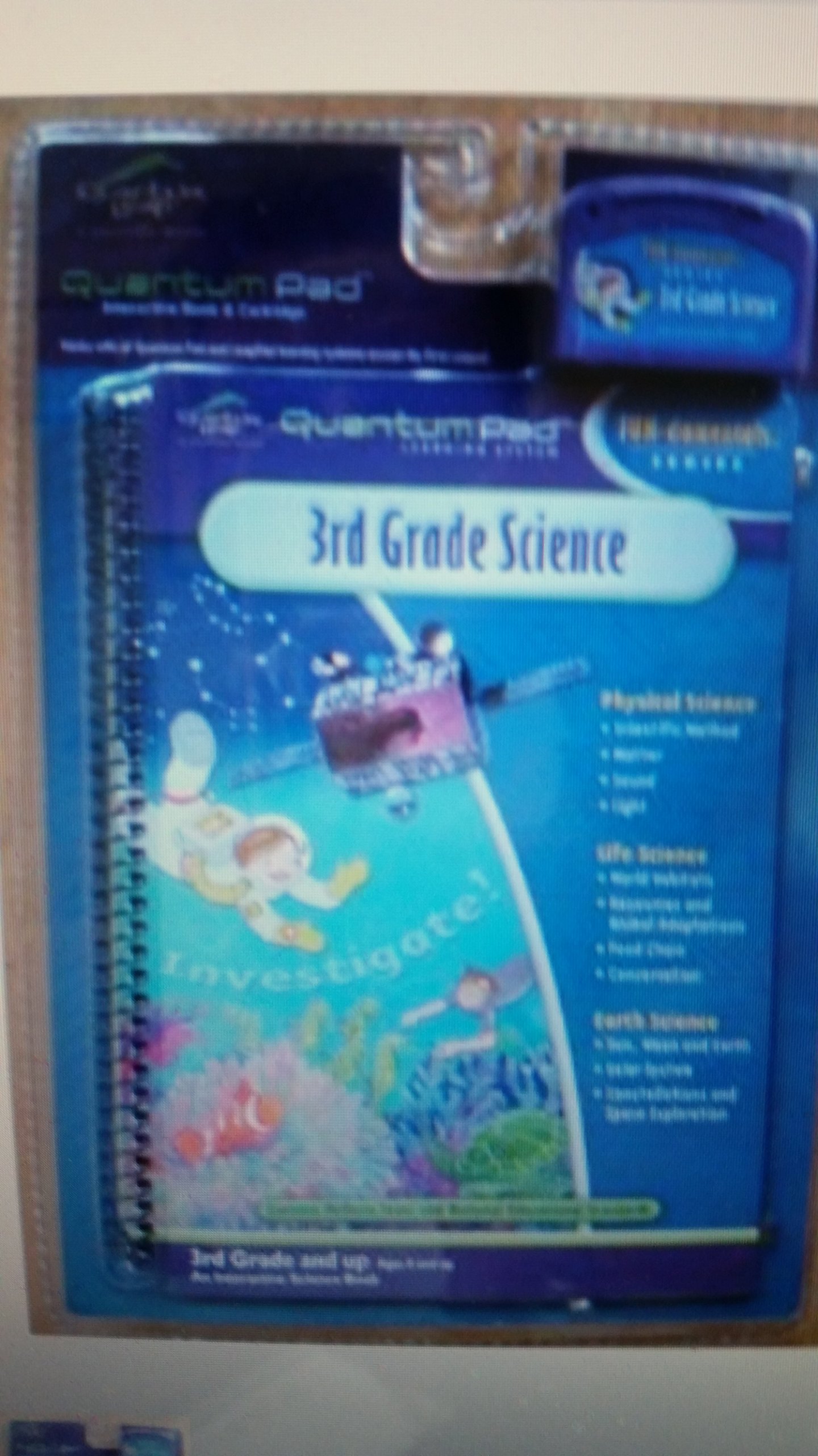 3rd Grade Science - Quantum Leap - Interactive Book & Cartridge (Quantum Pad Learning System)