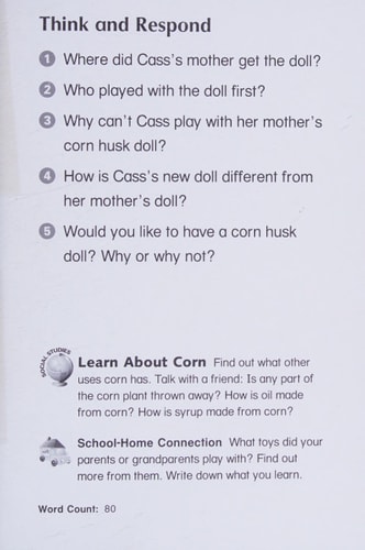 A Corn Husk Doll (Trophies) Grade 1