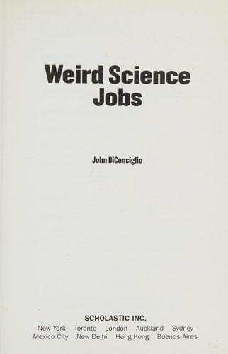 Weird Science Jobs