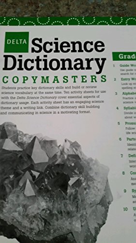 Delta Science Dictionary Copymasters (Delta Education)