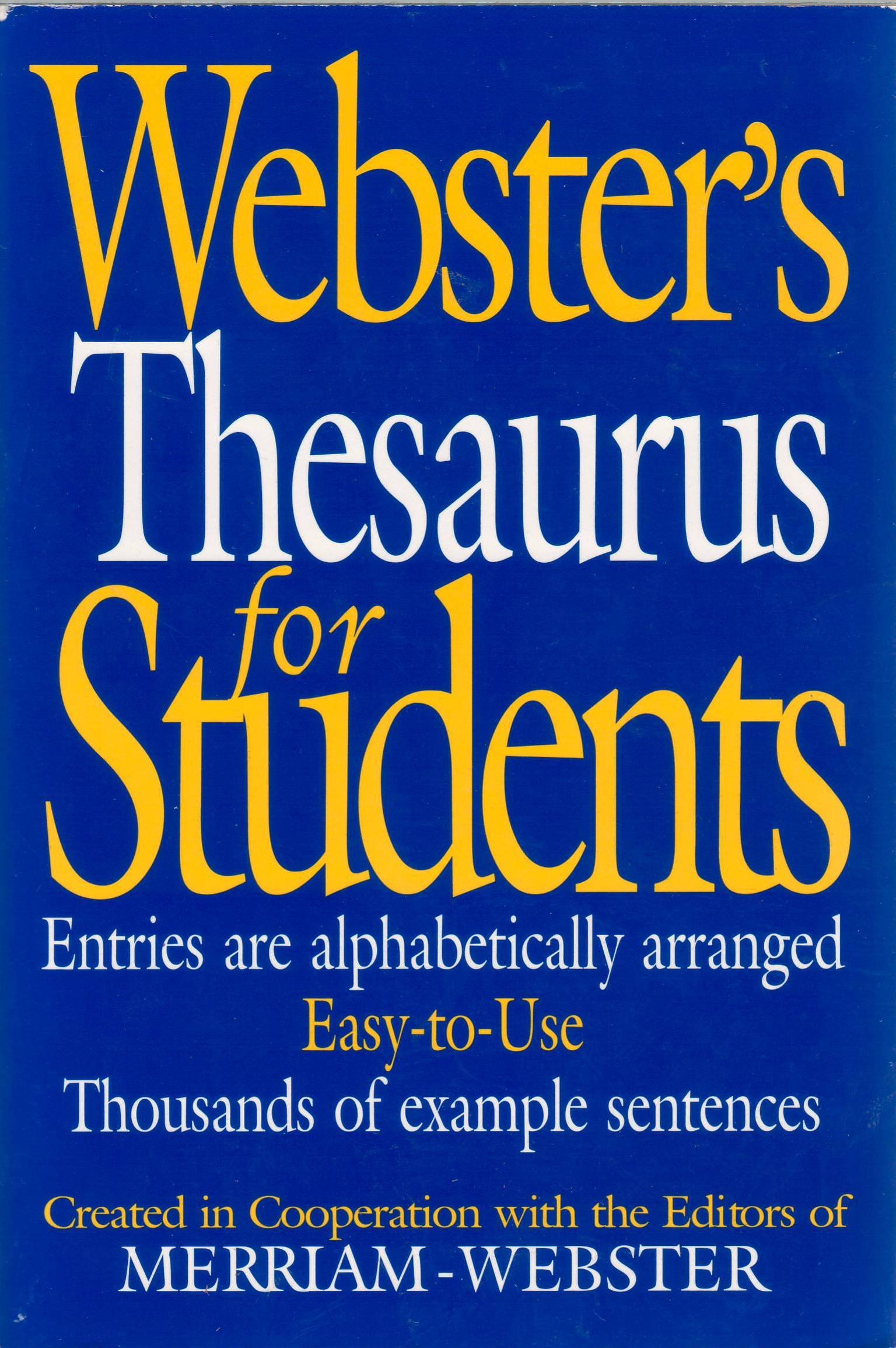 Webster's Thesaurus for Students