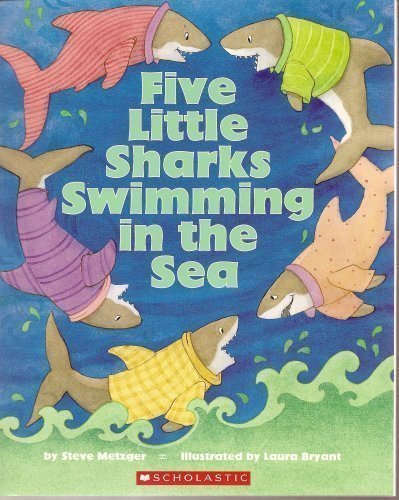 Five Little Sharks Swimming in the Sea