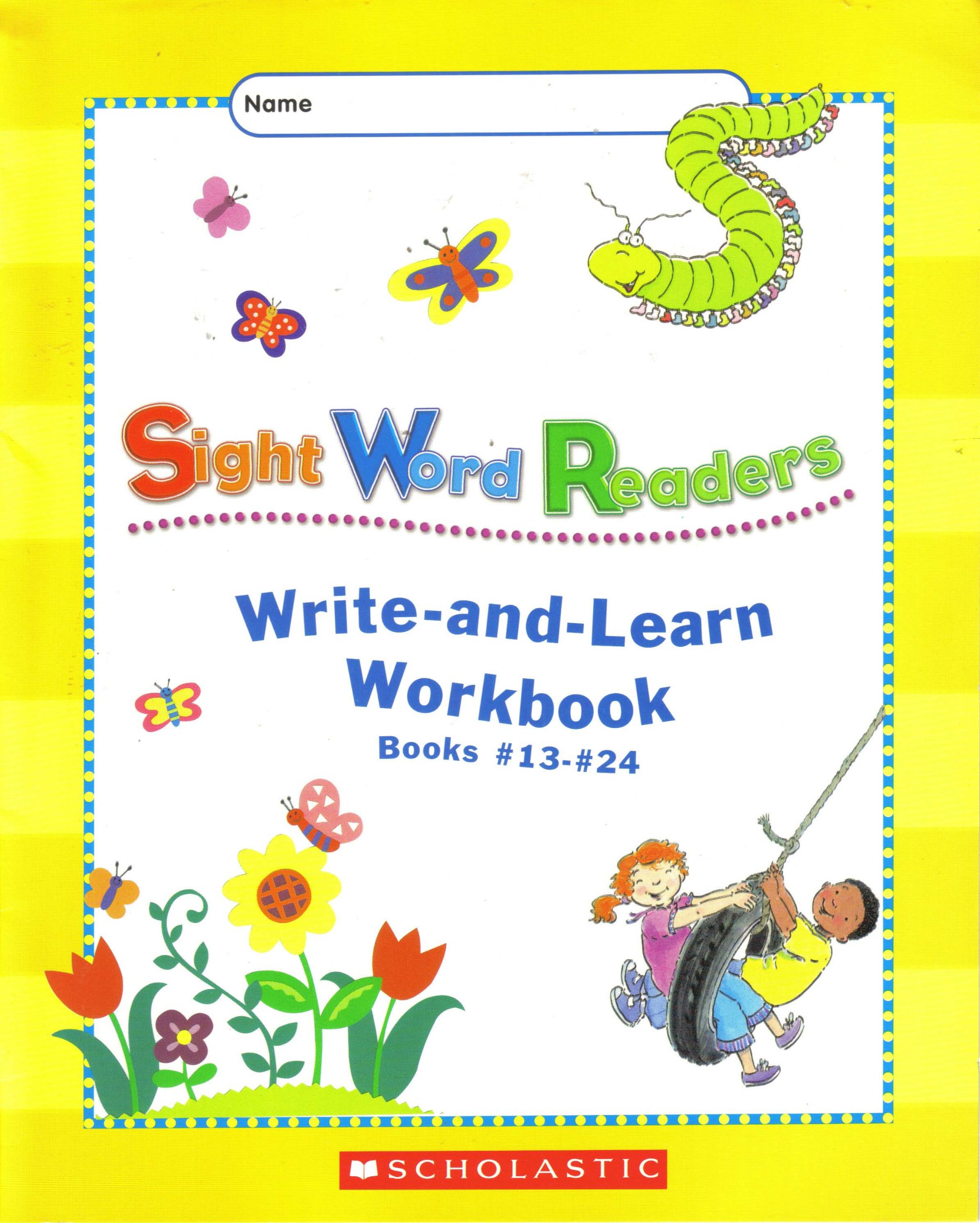 Sight Word Readers Write-and-Learn Workbook Books #13-#24