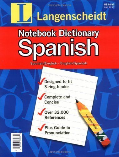 Notebook Dictionary Spanish: Dic Notebook Spanish (Spanish Edition)