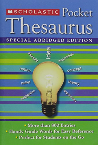 Scholastic Pocket Thesaurus Special Abridged Edition