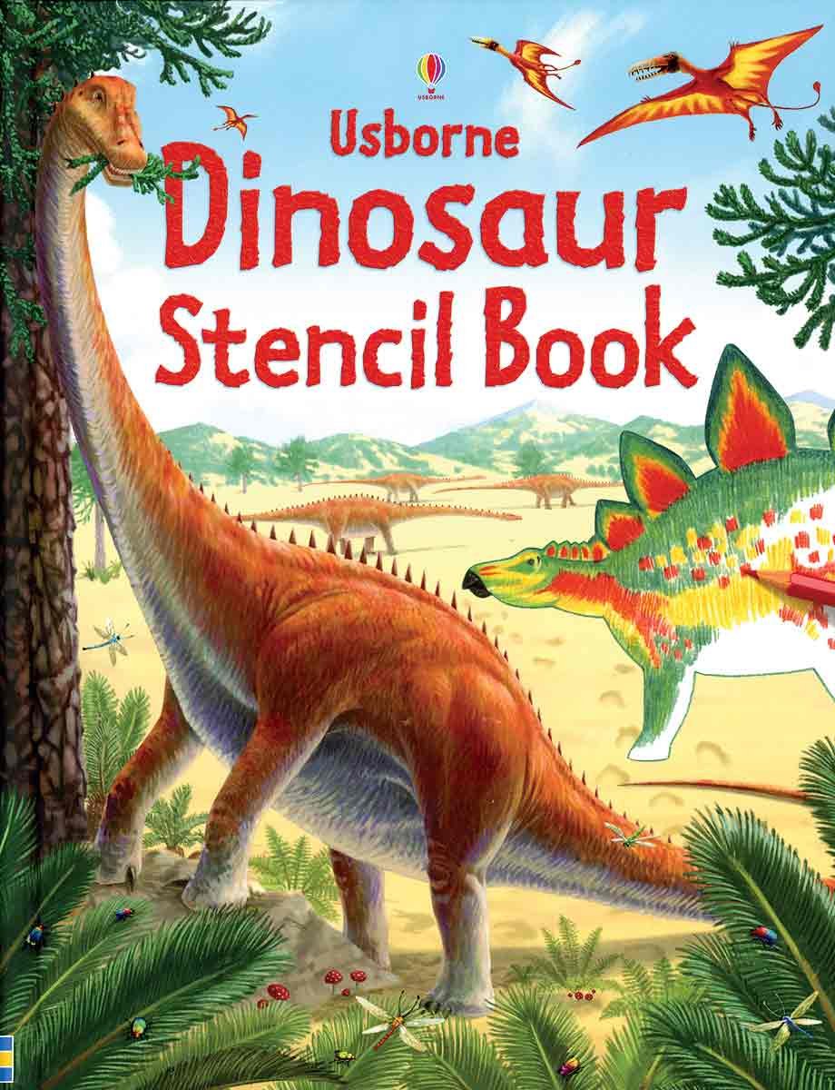 Usborne Dinosaur Stencil Book (Stencil Books)