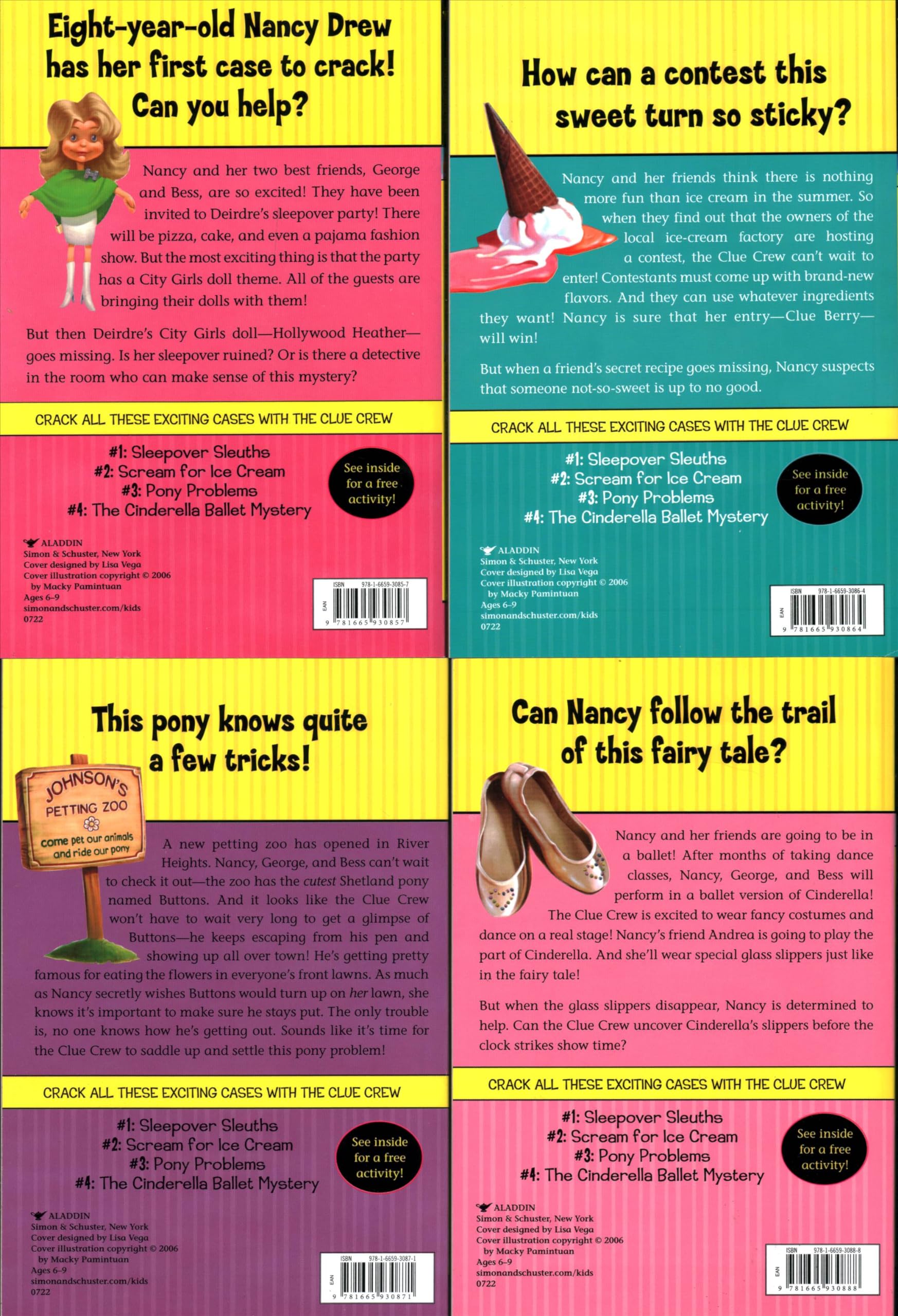 Nancy Drew and the Clue Crew, Books 1 - 4