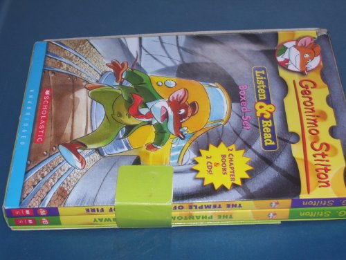 Geronimo Stilton Boxed Set: The Phantom of the Subway/the Temple of the Ruby of Fire (Geronimo Stilton) (Audio Cd and Books) (Volume 13, Volume 14)