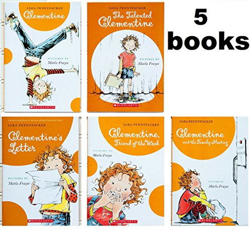 Sara Pennypacker CLEMENTINE Series SET , Books 1-5 (#1 - Clementine #2 - The Talented Clementine #3 - Clementine's Letter #4 - Clementine: Friend of the Week #5 - Clementine and the Family Meeting)