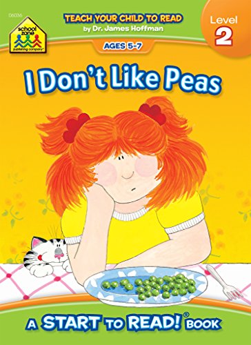 School Zone - I Don’t Like Peas, Start to Read!® Book Level 2 - Ages 5 to 7, Rhyming, Early Reading, Vocabulary, Sentence Structure, Picture Clues, and More (School Zone Start to Read!® Book Series)