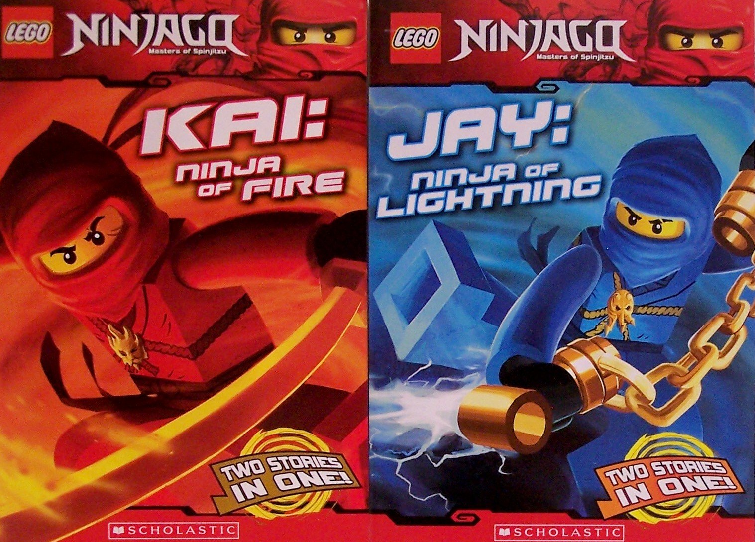 Kai, Ninja of Fire & Jay, Ninja of Lightning (Lego Ninjago Masters of Spinjitzu Chapter Books)