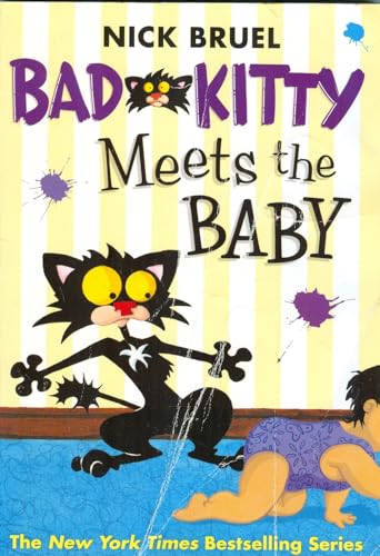 Bad Kitty Meets the Baby [black & white graphic novel]