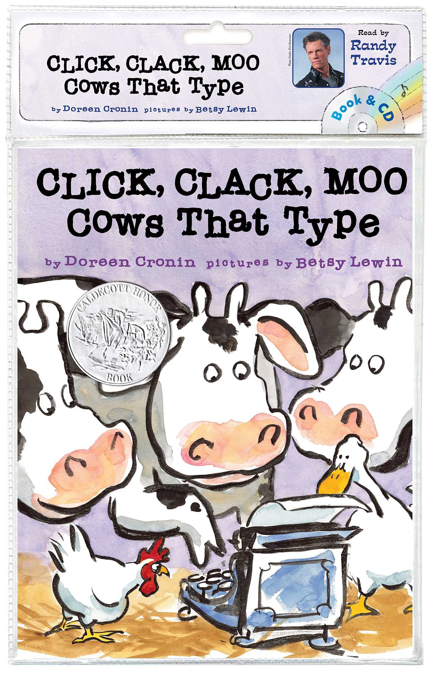 Click, Clack, Moo: Cows That Type/ Book and CD (A Click Clack Book)