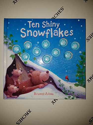 Ten shiny snowflaks