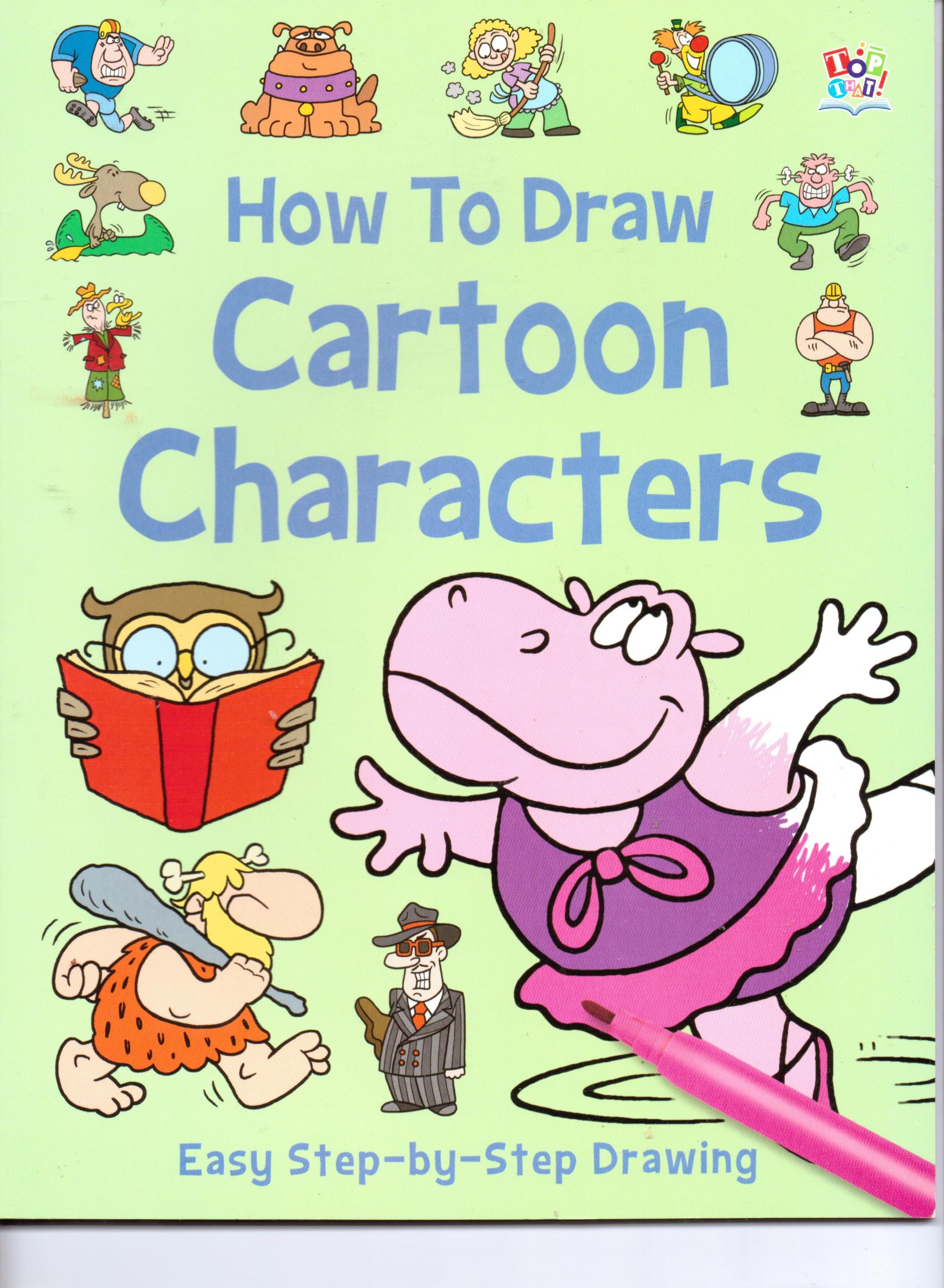 How to Draw 101 - Cartoon Characters by Nat Lambert 2nd (second) Edition (2012)