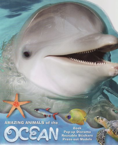 Amazing Animals of the Ocean Book [Pop-up Diorama Reusable Stickers Press-out Models]