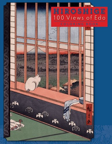 Hiroshige 100 Views of Edo: Coloring Book