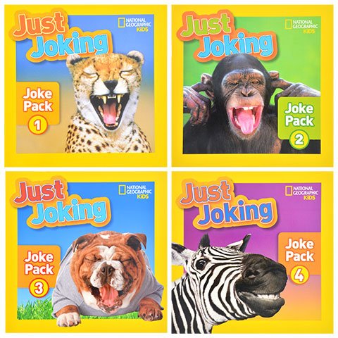 National Geographic Kids JUST JOKING Joke Packs | Pack of 4