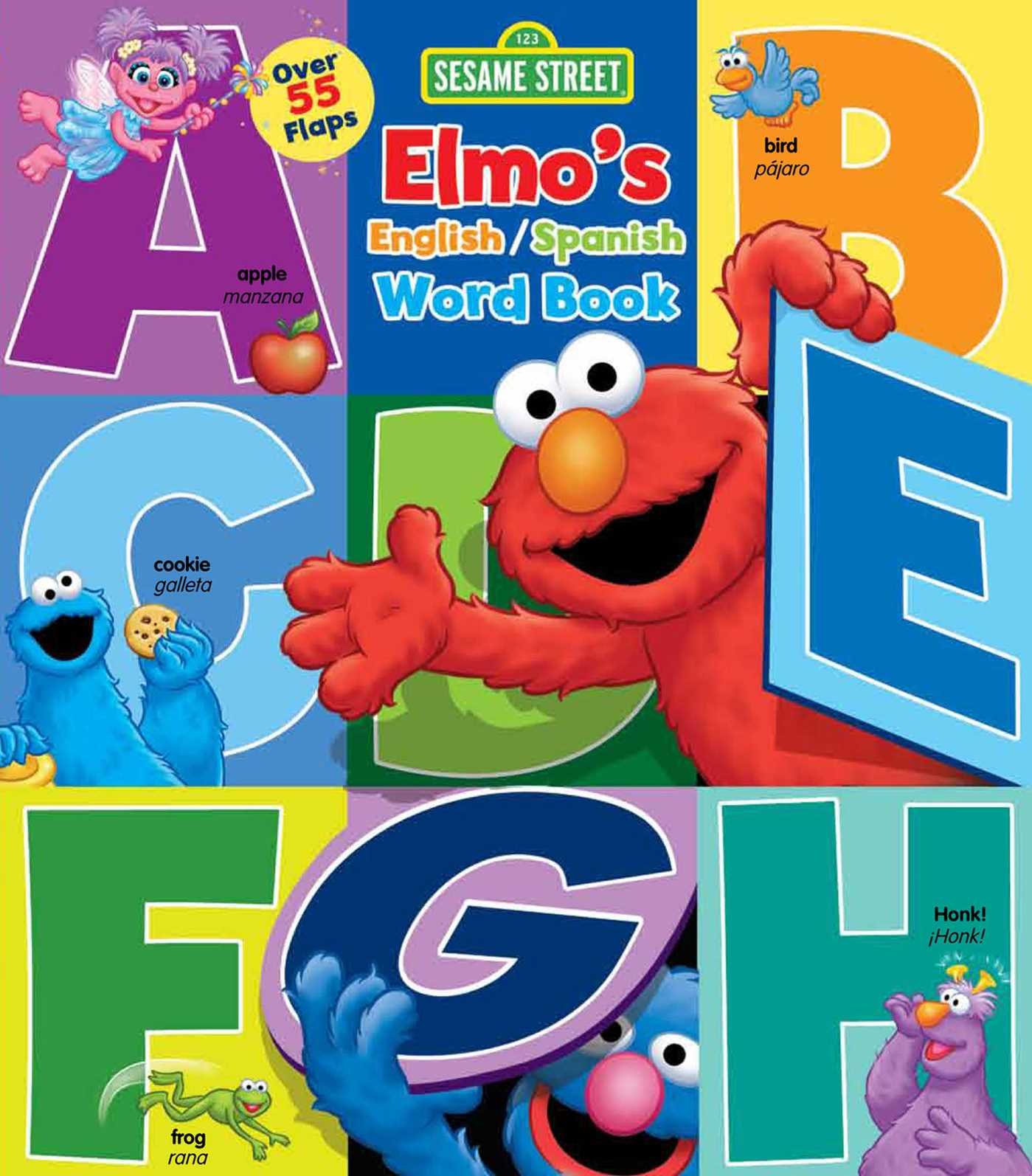 Sesame Street: Elmo's Word Book: An English/Spanish Flap Book (Lift-the-Flap) (Spanish Edition)