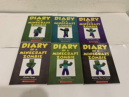 Diary of a Minecraft Zombie Collection Books 1-6: #1 A Scare of a Dare, #2 Bullies and Buddies, #3 When Nature Calls, #4 Zombie Swap, #5 School Daze, #6 Zombie goes to Camp