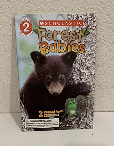 Forest Babies Level 2 Reader Early Learning with 2 Puzzle Erasers!