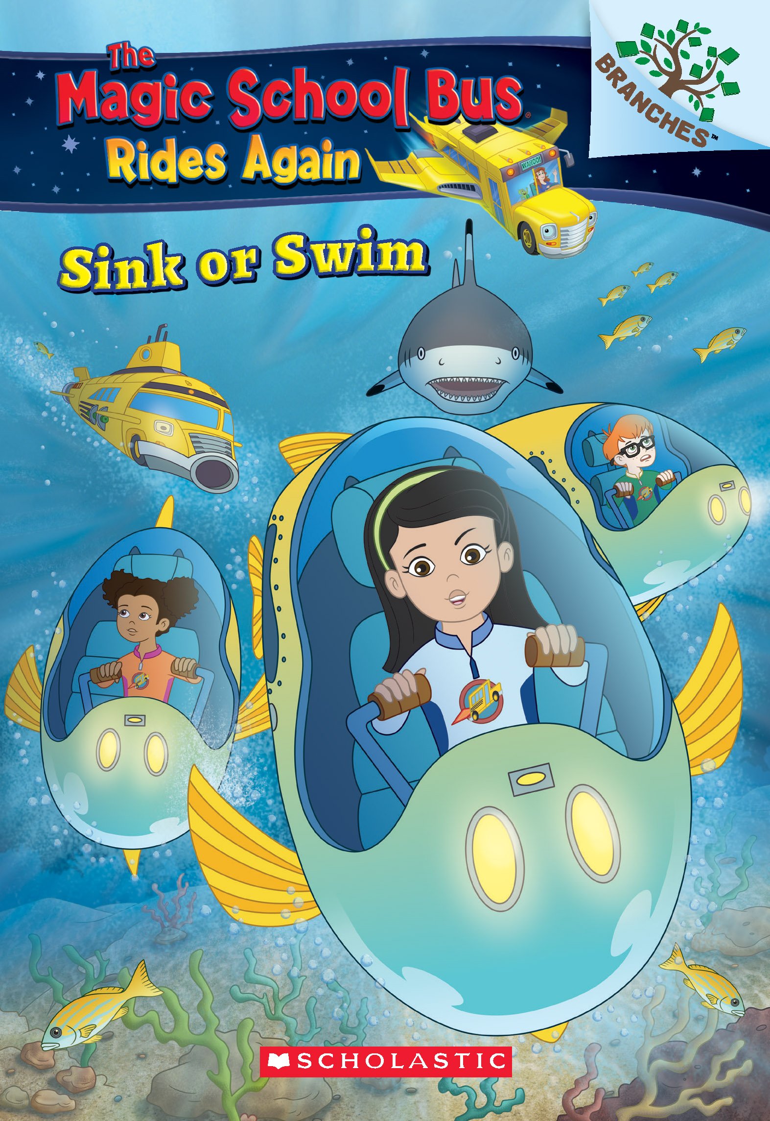 Sink or Swim: Exploring Schools of Fish: A Branches Book (The Magic School Bus Rides Again) (1)