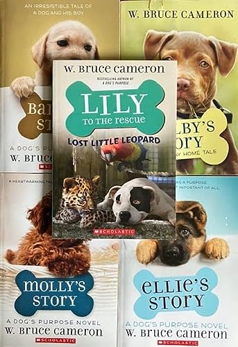 A Dog's Purpose and A Dog's Way Home 5 Book Set: Molly's Story, Bailey's Story, Ellie's Story, Shelby's Story & Lily tot he Rescue