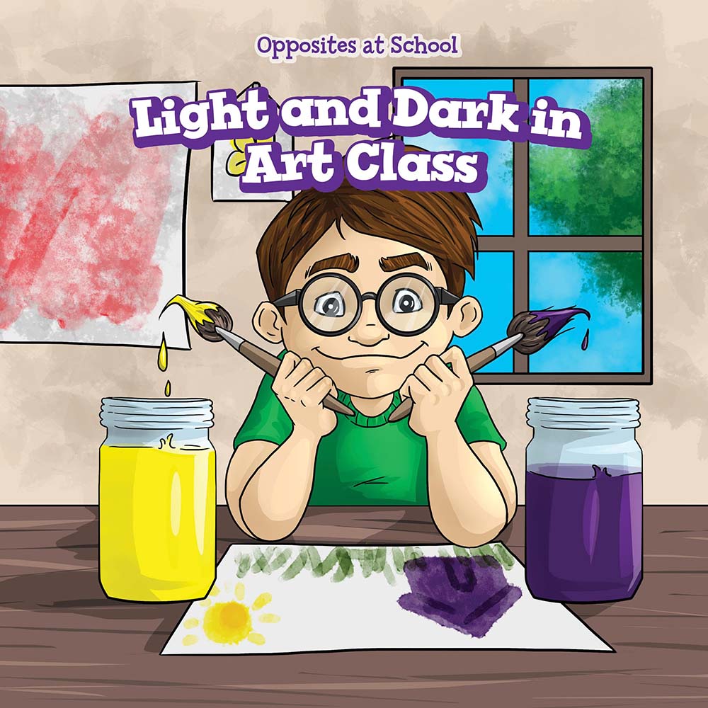Light and Dark in Art Class (Opposites at School)