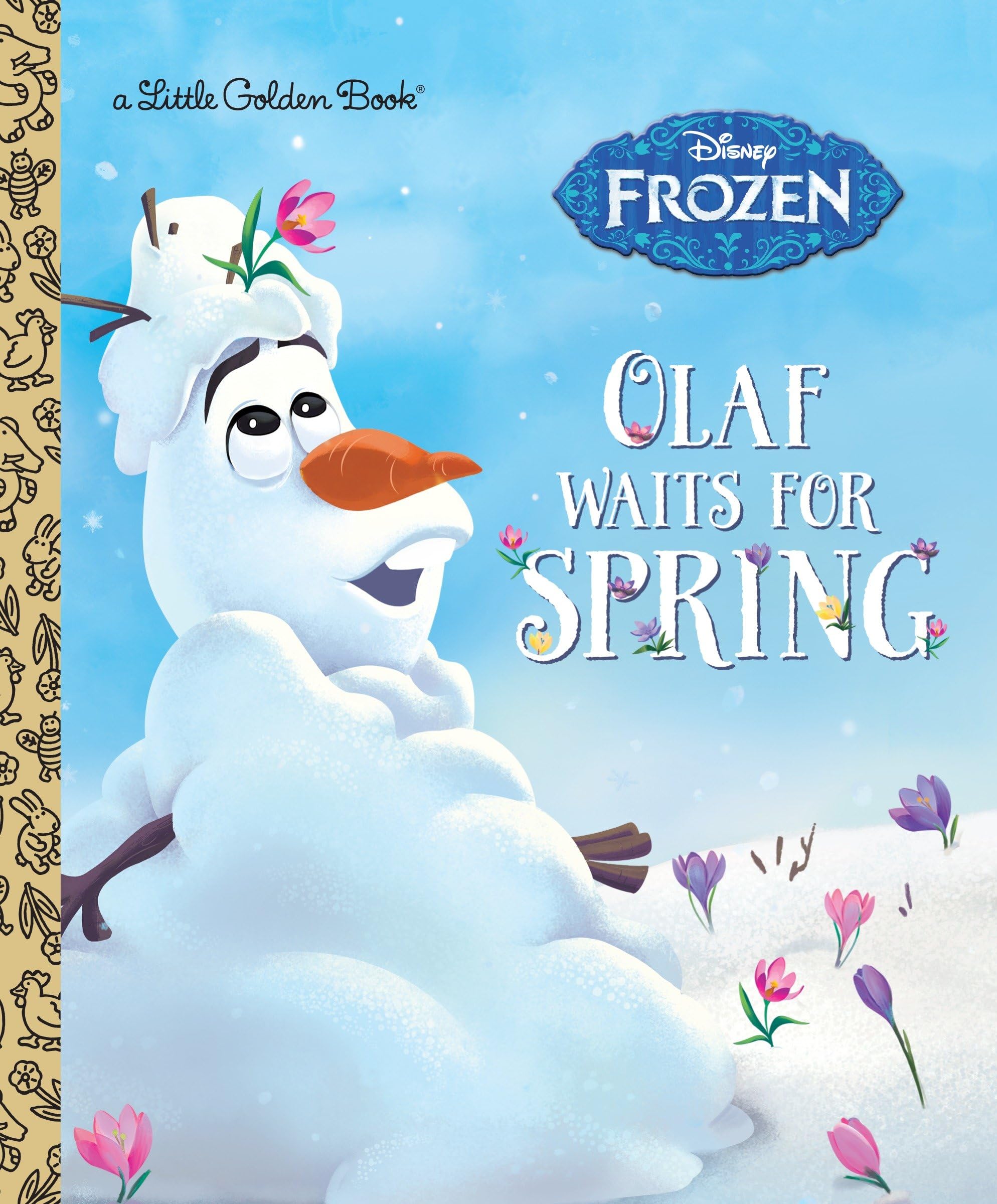 Olaf Waits for Spring (Disney Frozen) (Little Golden Book)