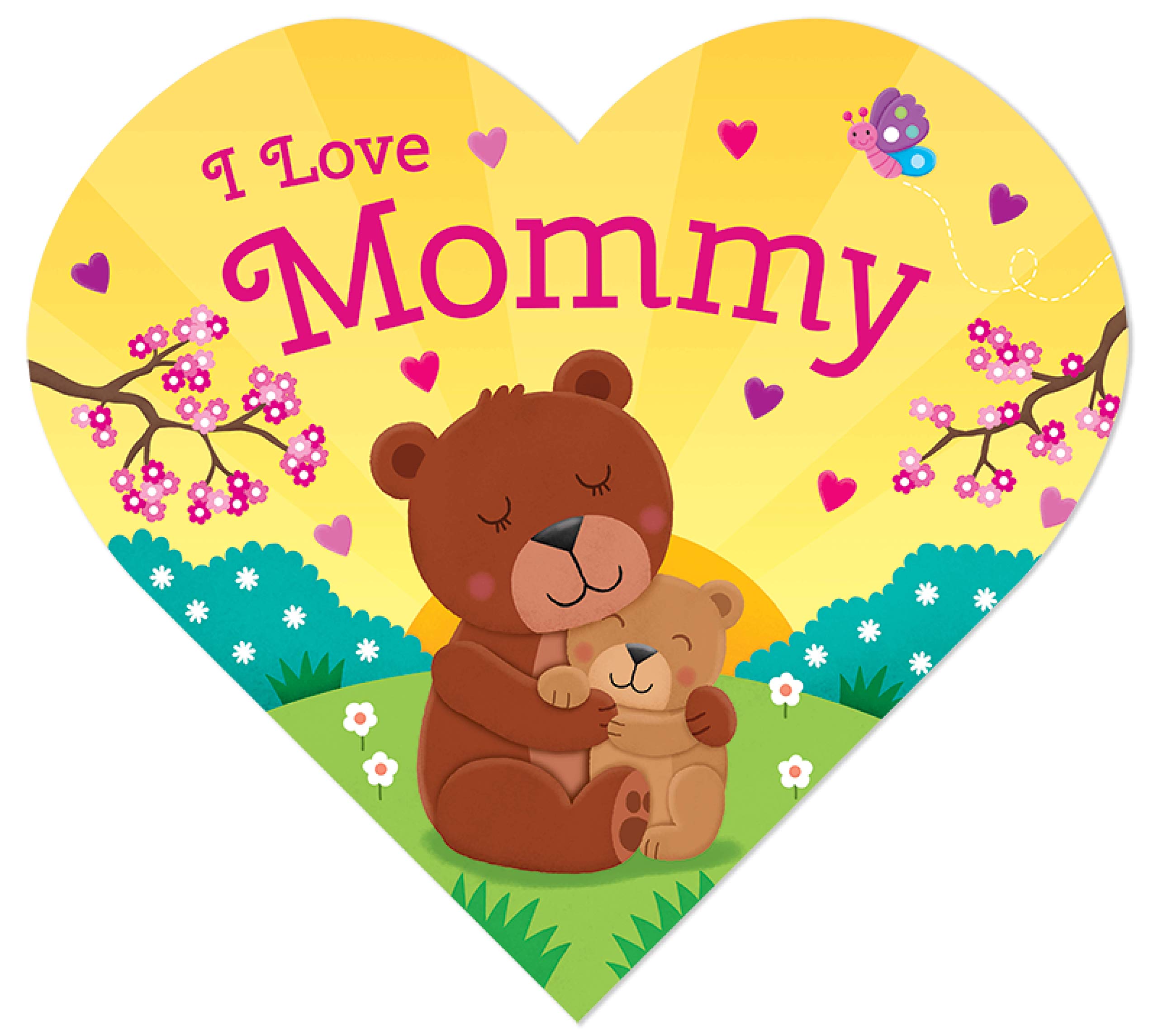 I Love Mommy-Adorable Animals Illustrate the Special Bond between Mommy and Child in this Heart-Shaped Board Book