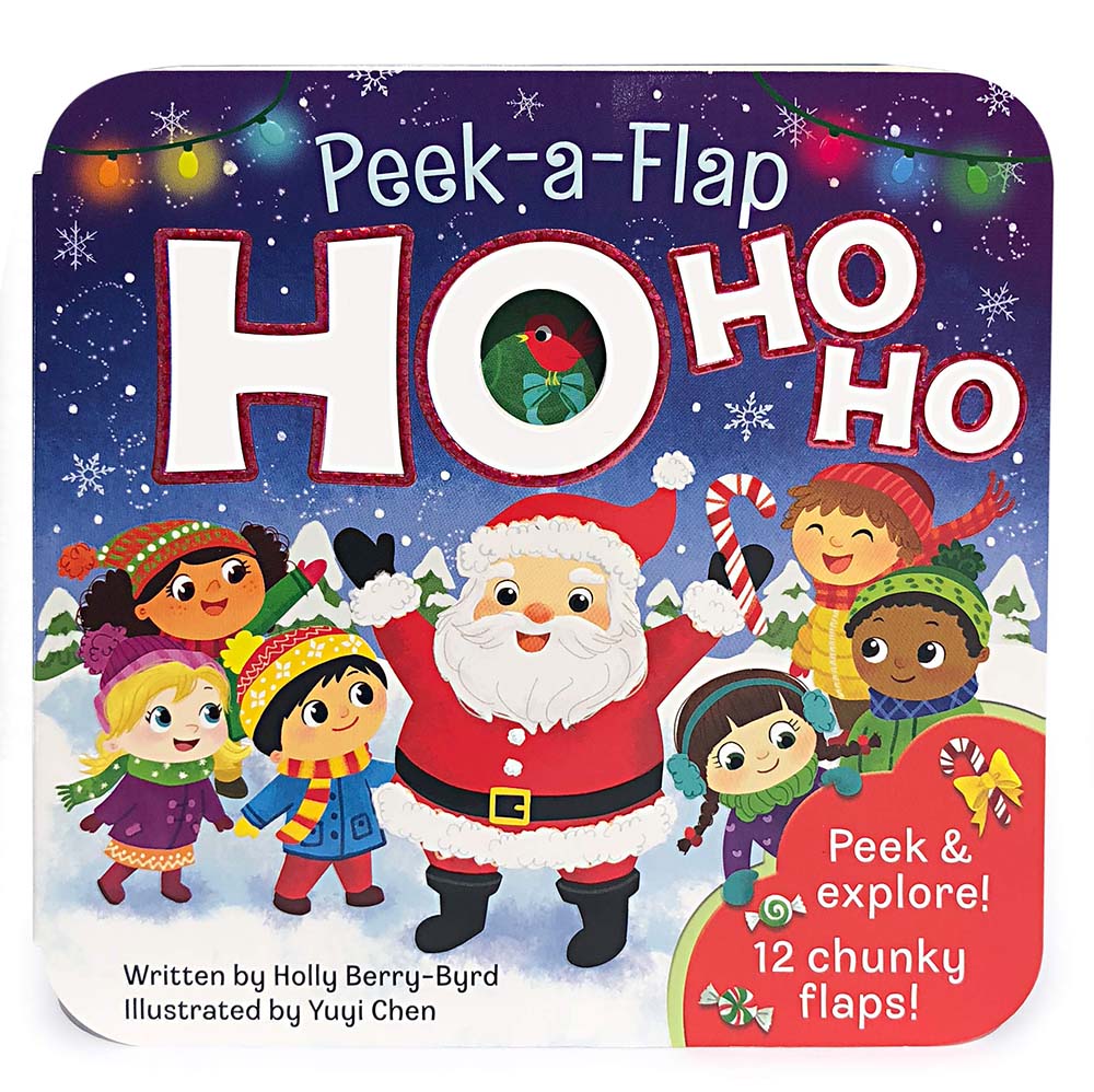 Ho Ho Ho! Christmas Lift-a-Flap Board Book for Kids Ages 0-4 (Peek a Flap) (A Peek a Flap Book)