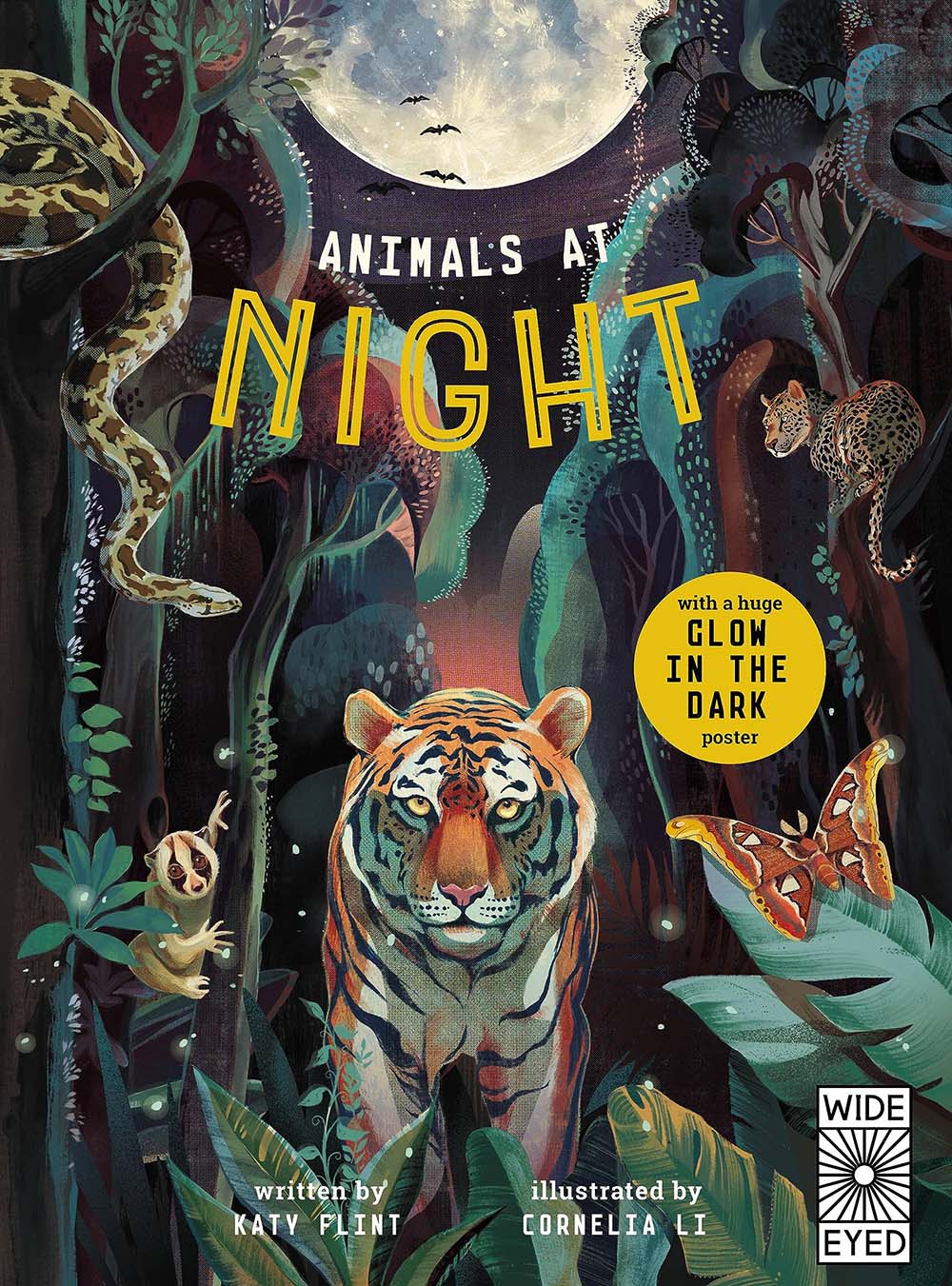 Glow in the Dark: Animals at Night: with a huge Glow in the Dark poster