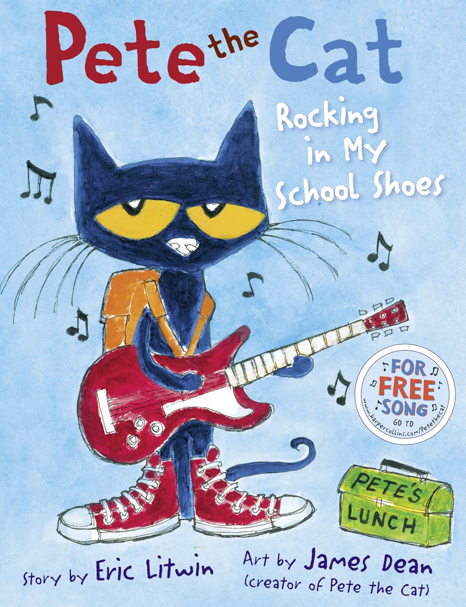 The Pete the Cat Series 3 Books Collection Set By Eric Litwin (Pete the Cat I Love My White Shoes, Pete the Cat Rocking in My School Shoes, Pete the Cat and his Four Groovy Buttons)