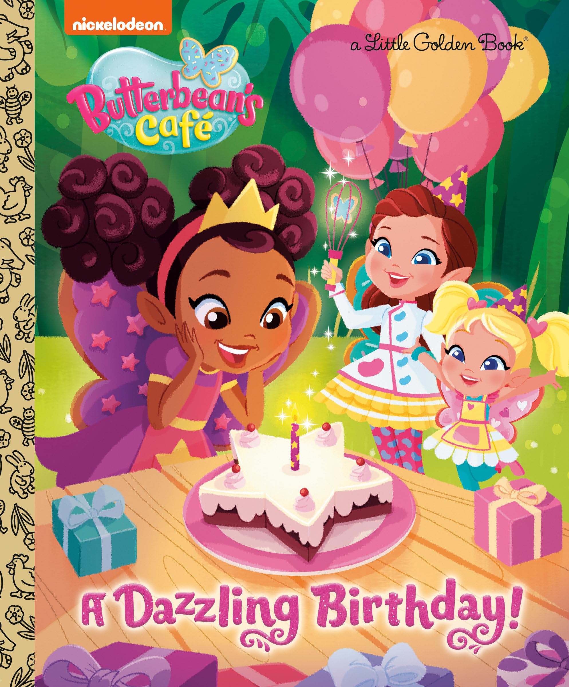 A Dazzling Birthday! (Butterbean's Cafe) (Little Golden Book)