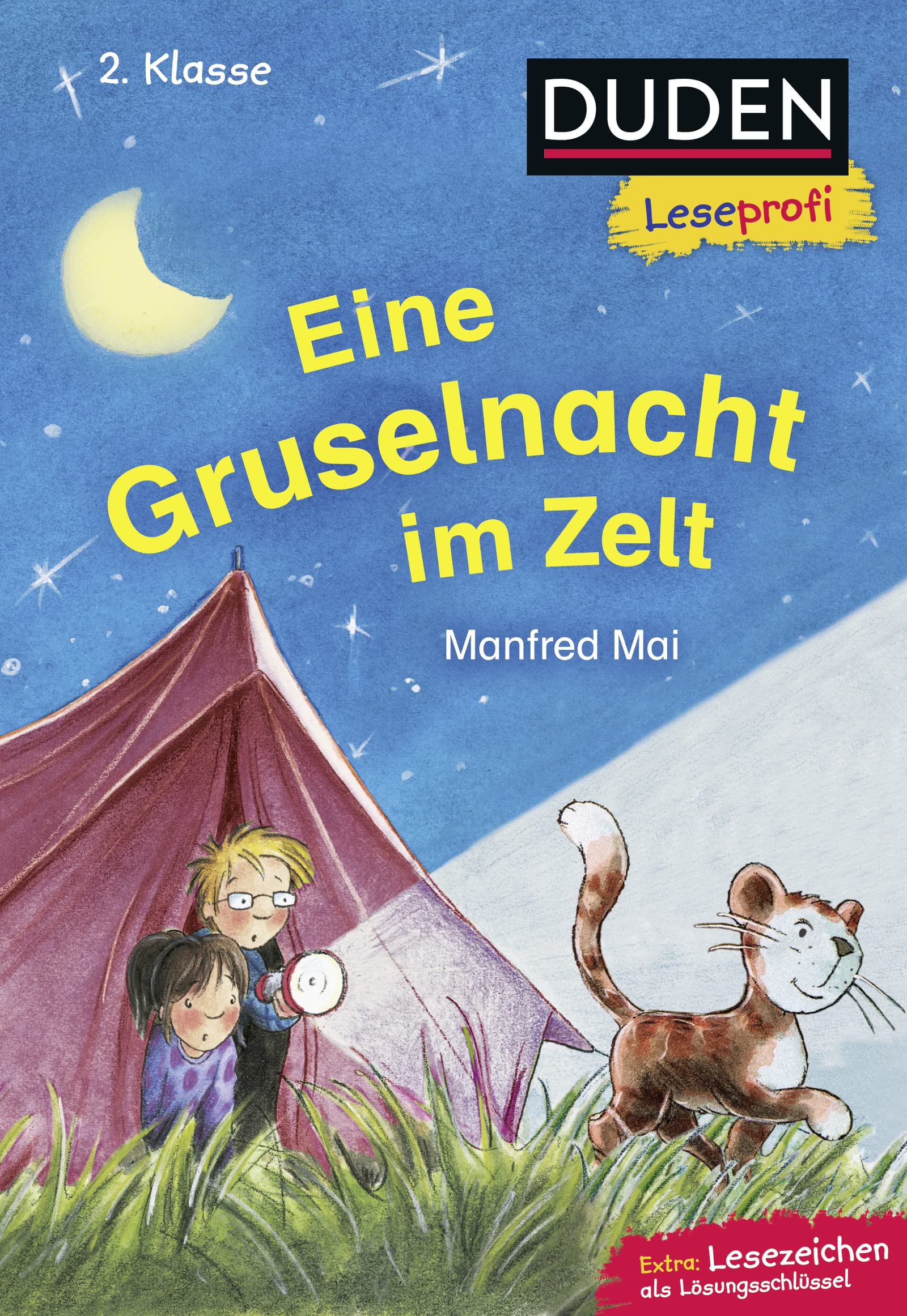 Duden Leseprofi - Eine Gruselnacht im Zelt, 2. Klasse: Kinderbuch für Erstleser ab 7 Jahren