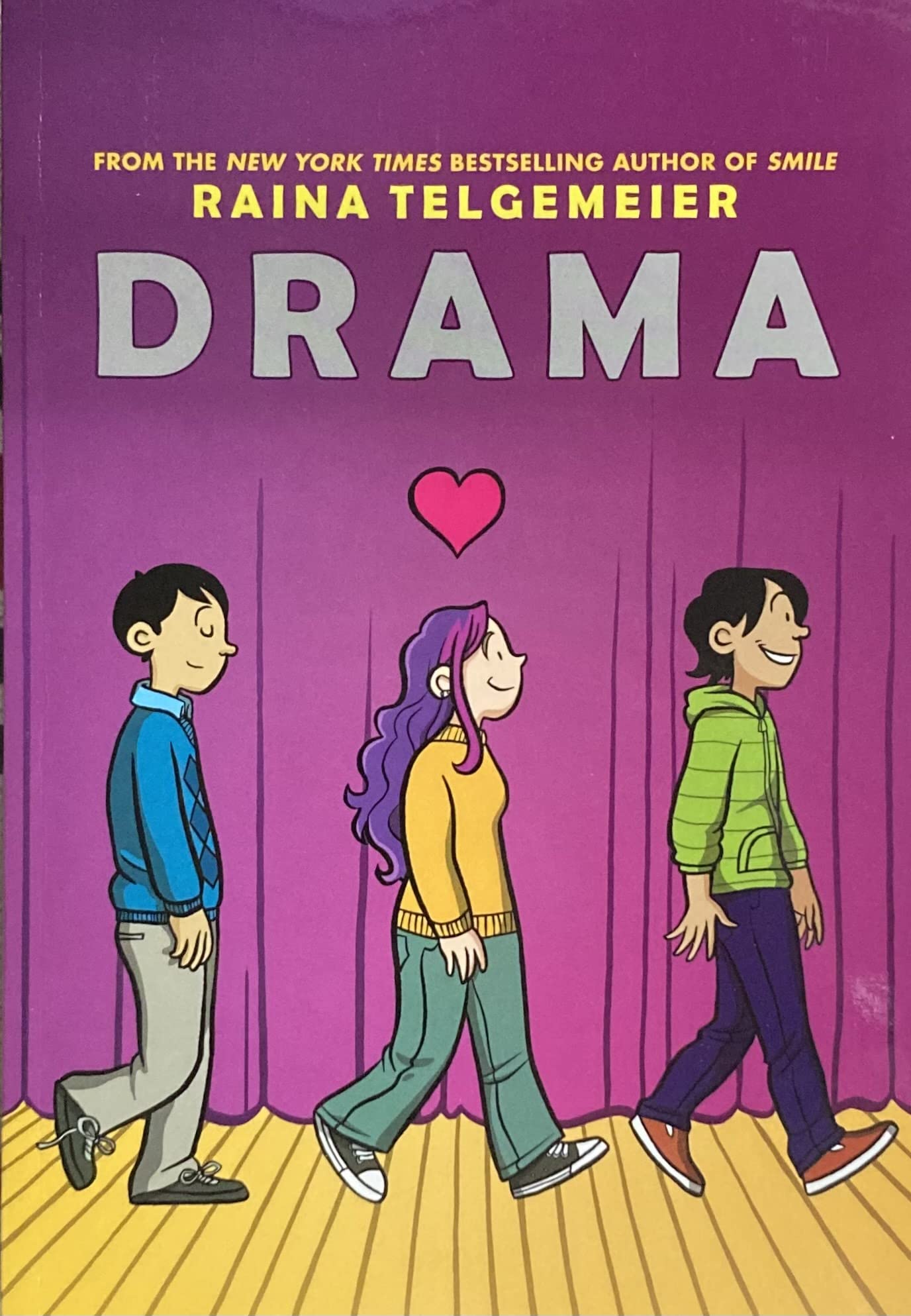 Raina Telgemeier 5 Books Box Set -- Smile; Drama; Sisters; Ghosts & Guts