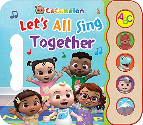 Cocomelon Let's All Sing Together 5-Button Song Book: Sing and Read Toy Book with JJ and Friends