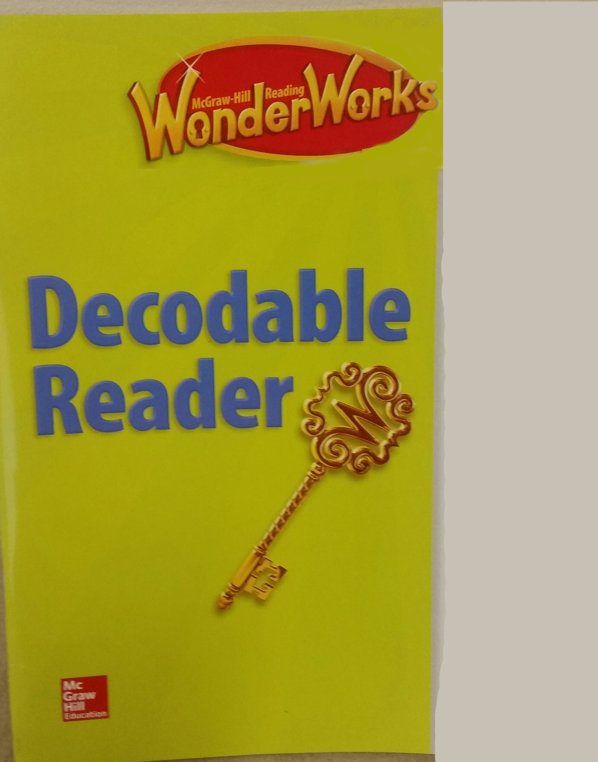 Wonder Works Decodable Reader Volume 9