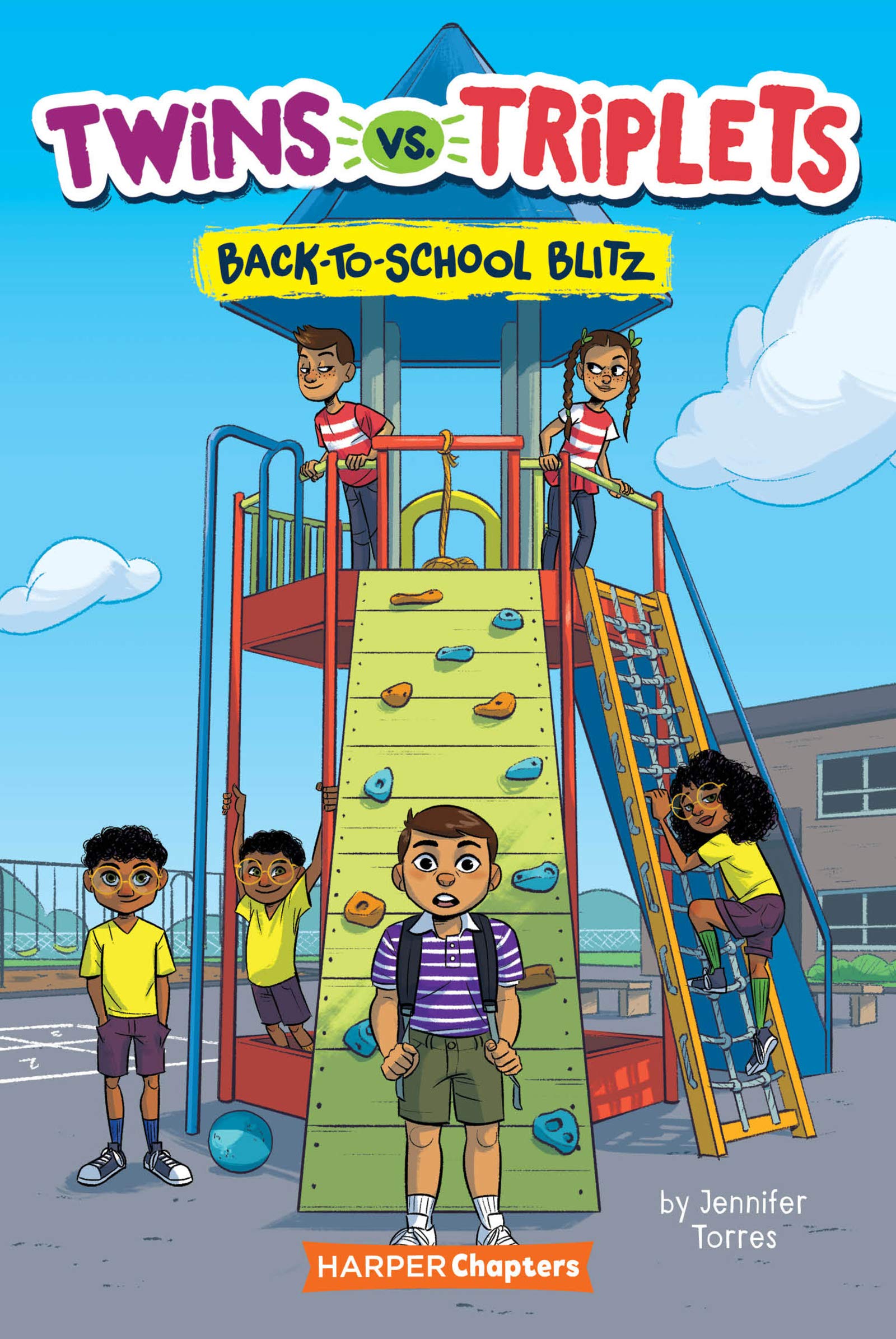 Twins vs. Triplets #1: Back-to-School Blitz (HarperChapters)