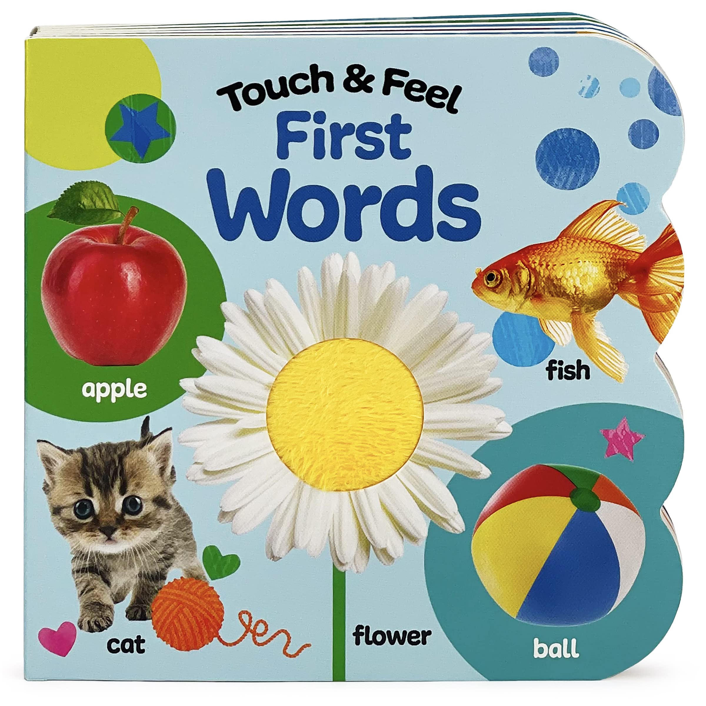 Touch & Feel First Words: Baby & Toddler Touch and Feel Sensory Board Book