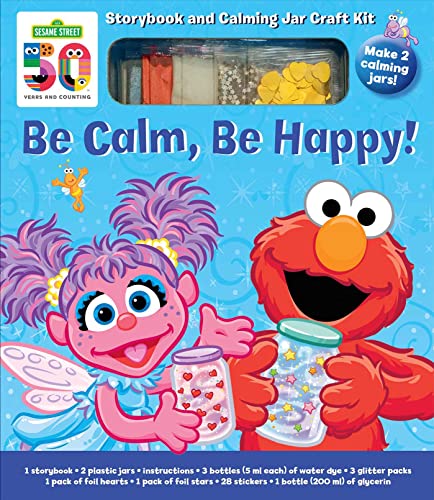 Sesame Street: Be Calm, Be Happy: Storybook and Calming Jar Craft Kit