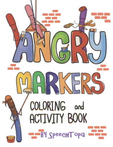 Angry Markers Coloring and Activity Book